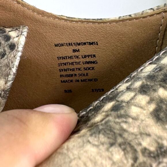 Steve Madden Monterey Oxford Snake Print Women's Sz 8M; fits like 7.5/8Narrow - Picture 9 of 9